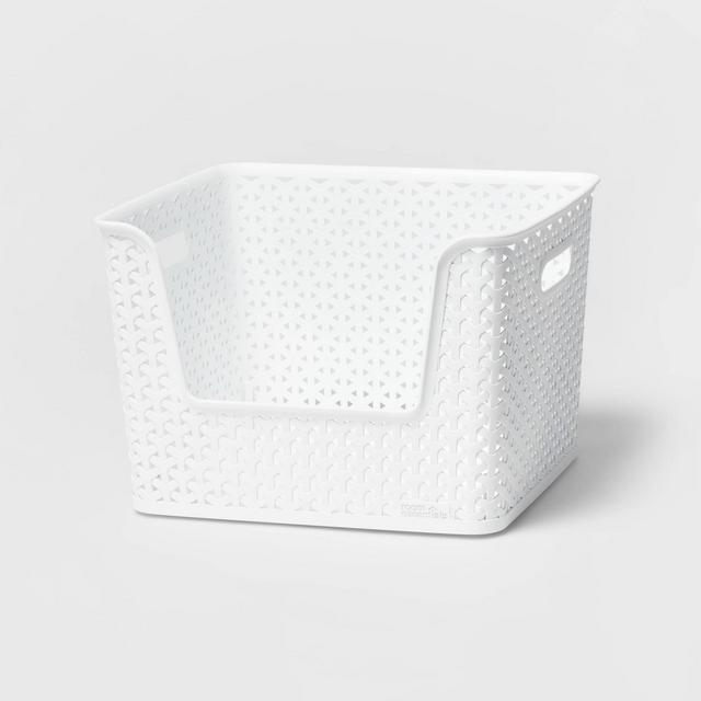 Y-Weave Easy Access Storage Bin White - Room Essentials™