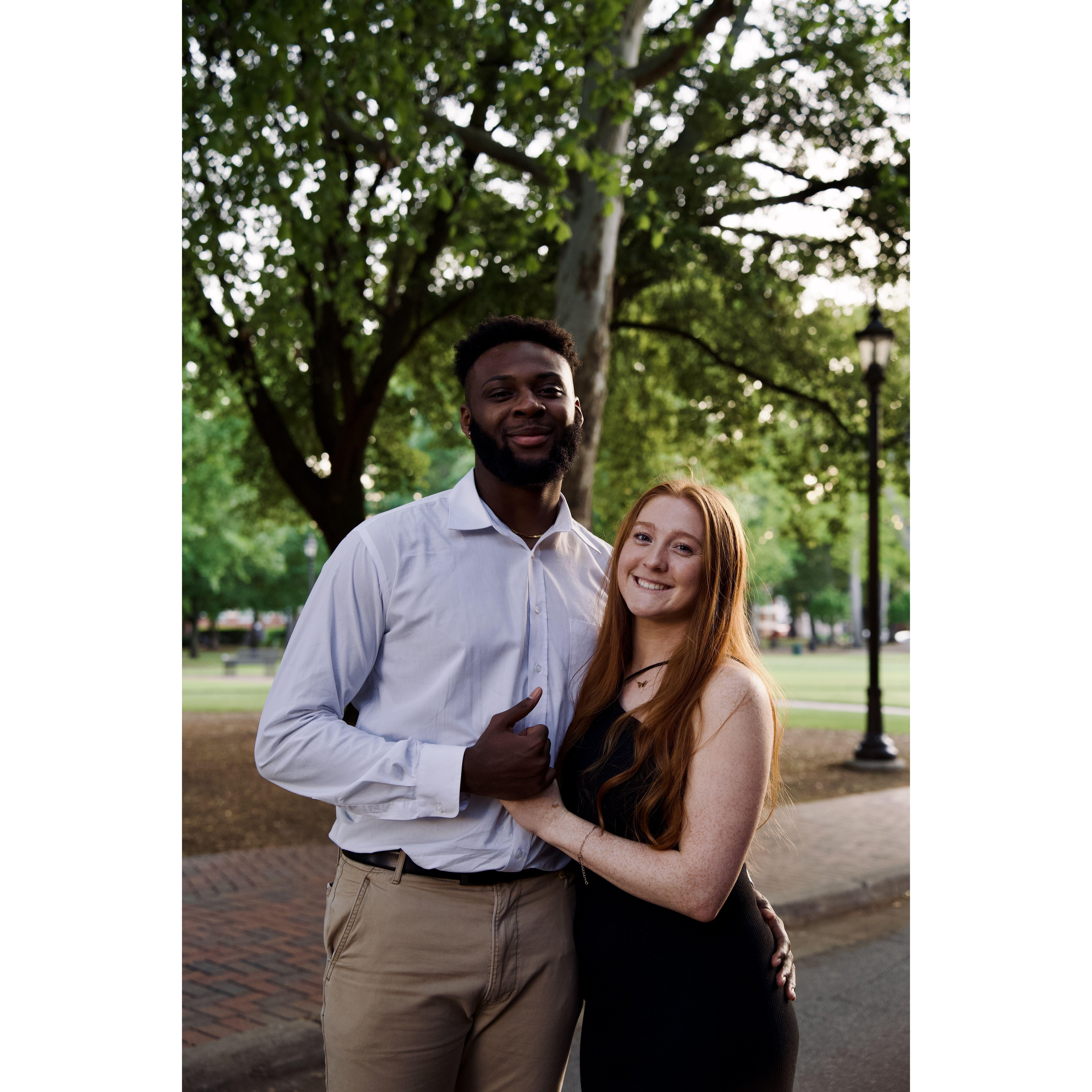 Graduating from ECU -- Okorie in '22 and Hannah in '23 ᝰ.ᐟ
