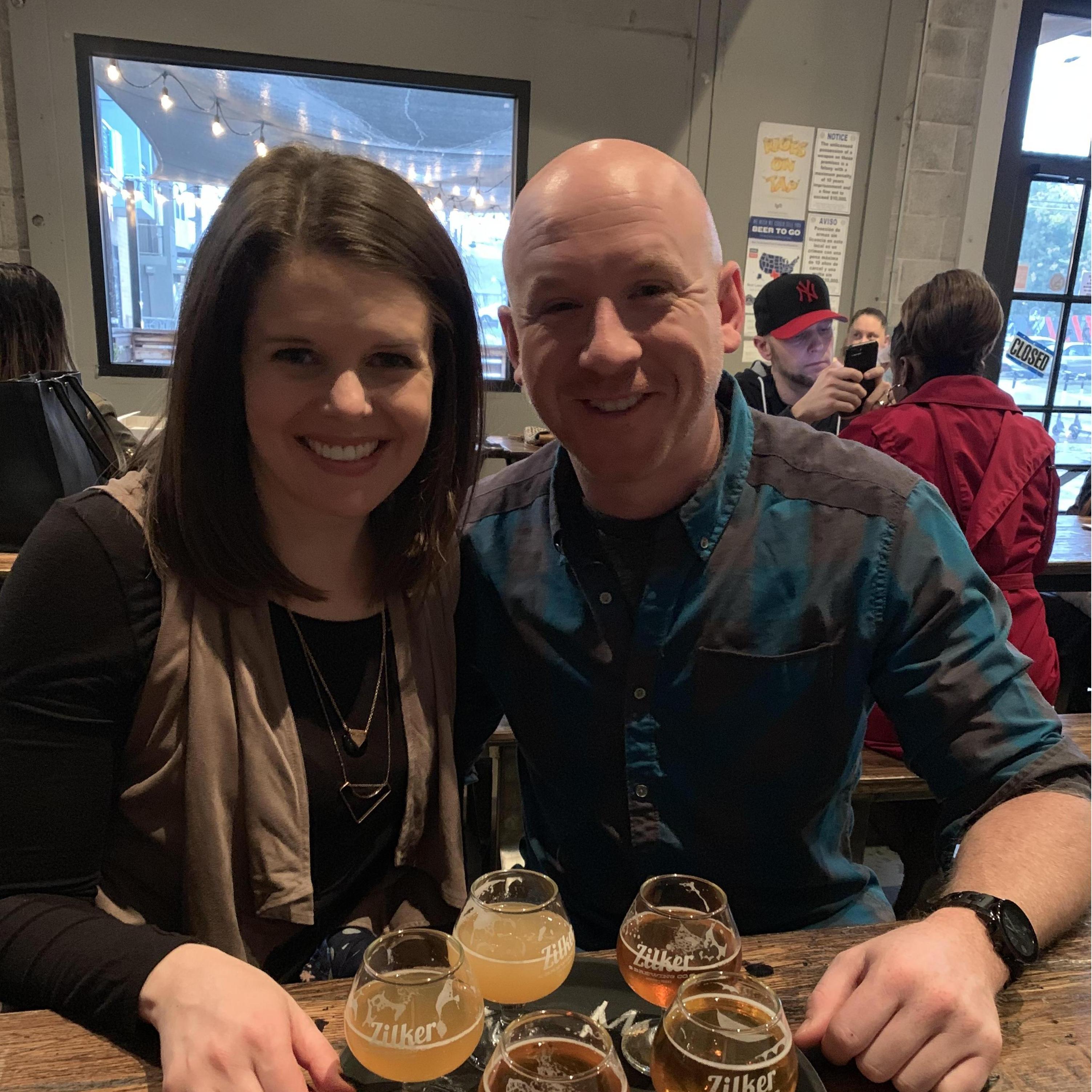 Austin TX brewery scouting while in town celebrating Sarah and Oscar's wedding. December 2018