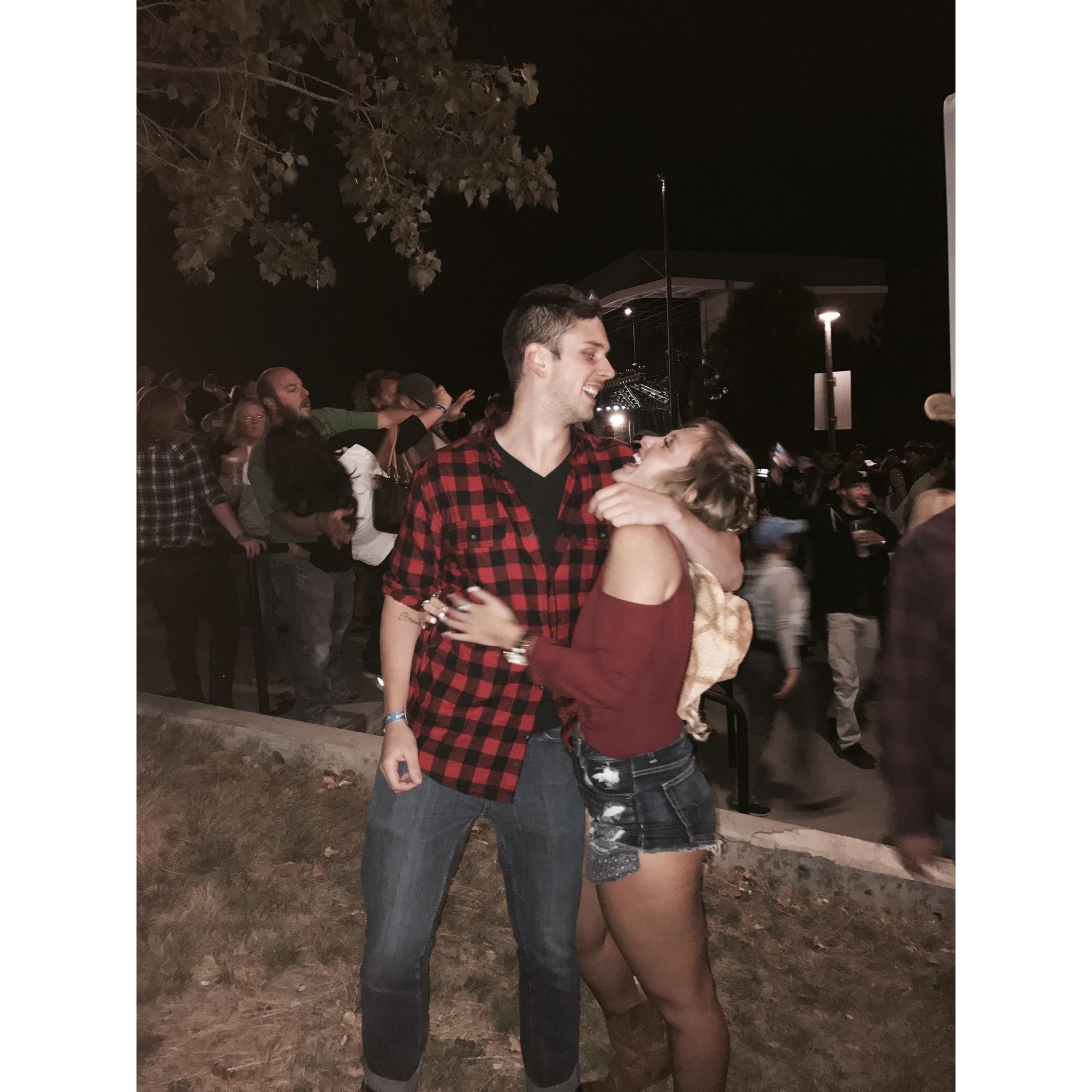1st & only concert we’ve ever been to together. JASON ALDEAN 2017