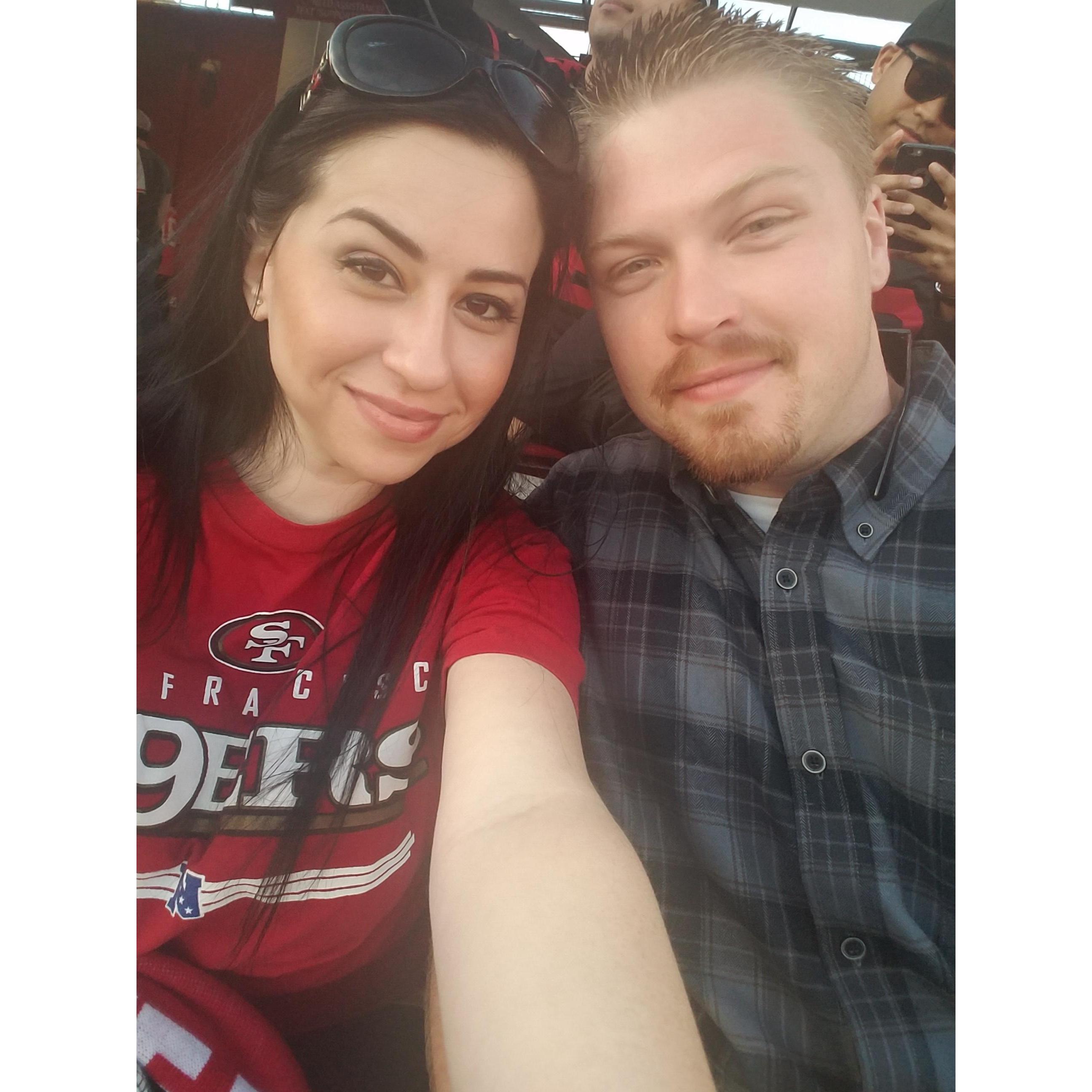 Our first Niner game together!