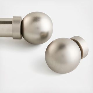 Large Round Curtain End Cap Finials, Set of 2