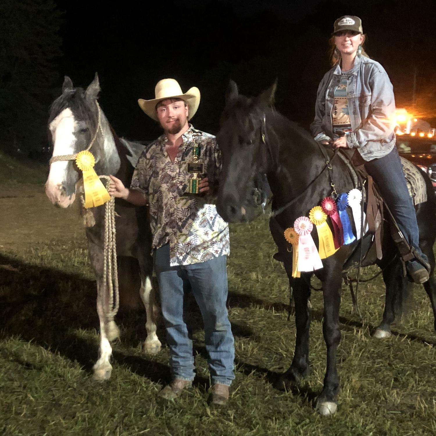 Of course we had to take the horses and show off.