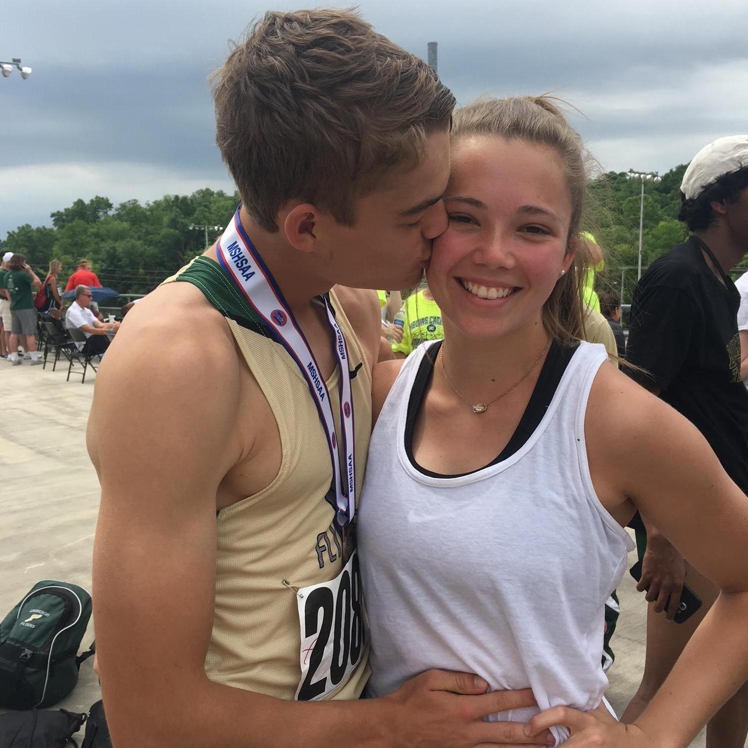 State track meet senior year.