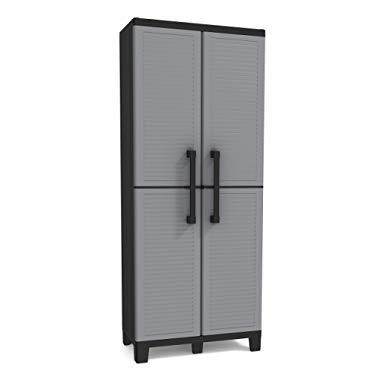 Keter Space Winner Grey, Garage Storage Cabinet with Doors and Shelves