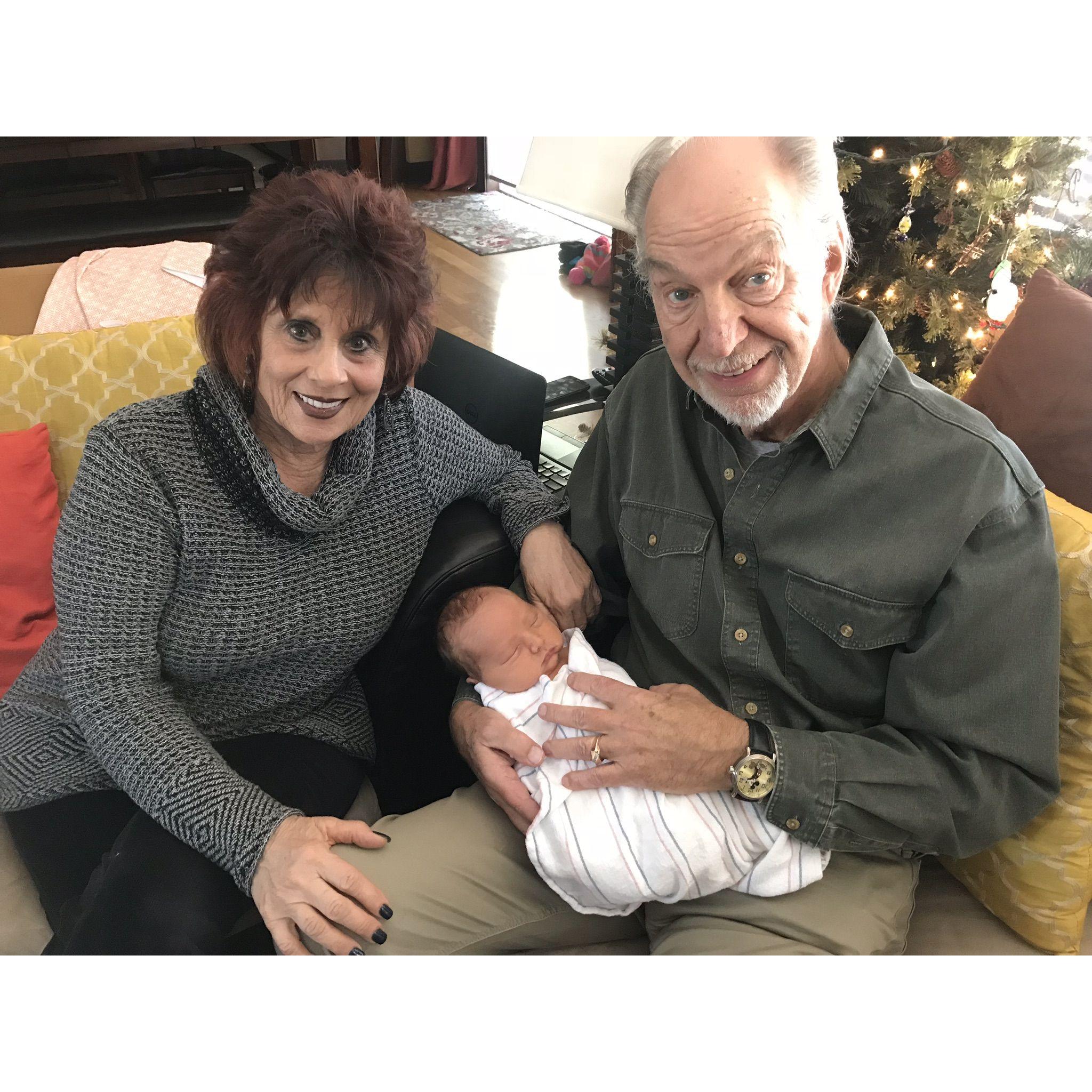 Proud grandparents