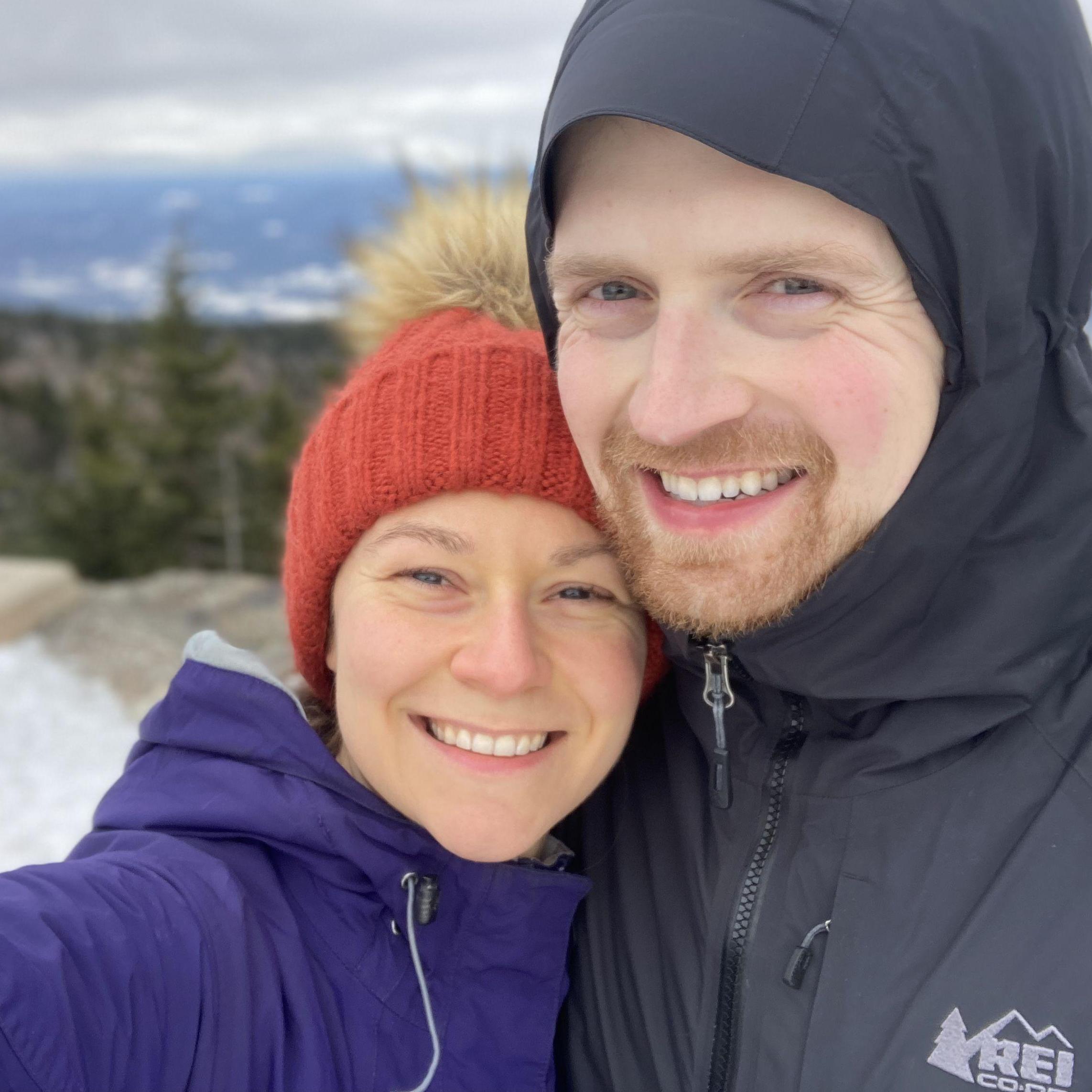 A winter hike in New Hampshire