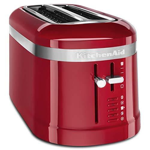KitchenAid KMT5115ER 4 Slice Long Slot High-Lift Lever Toaster, Empire Red