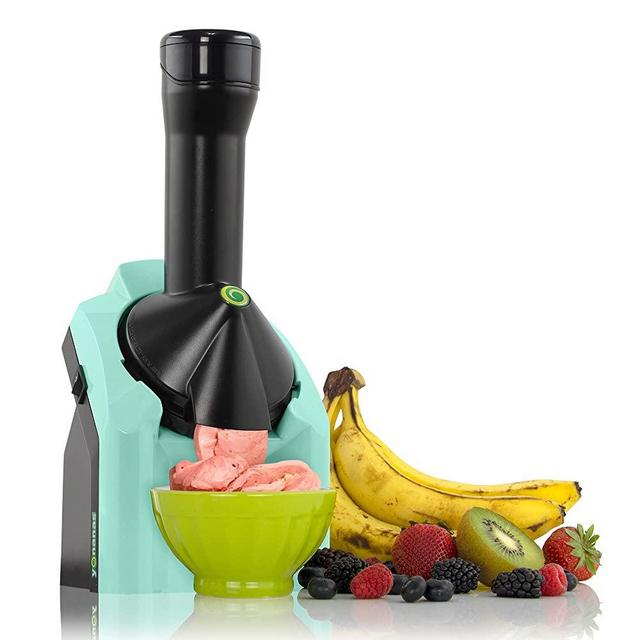 Yonanas 902MN Classic Vegan Non-Dairy Frozen Fruit Soft Serve Dessert Maker, BPA Free, Includes 36 Recipes, 200 Watts, Mint