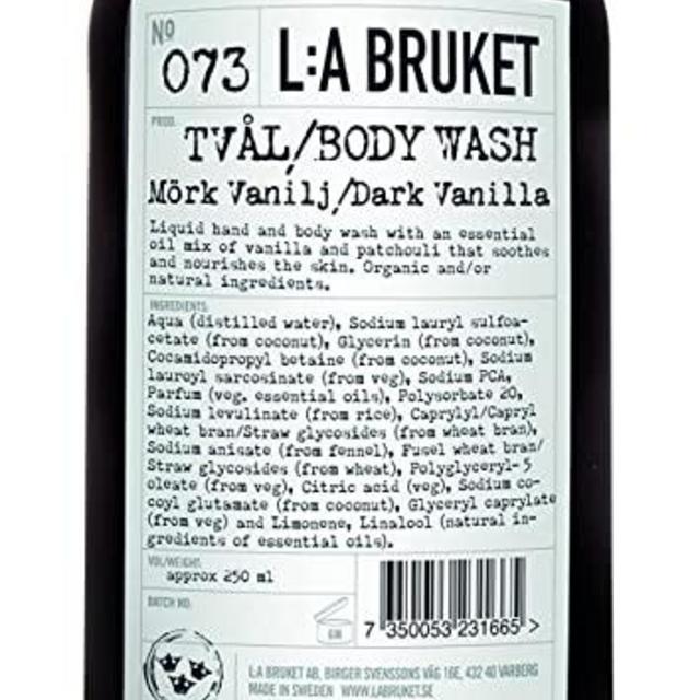 LA BRUKET No.73 Liquid Soap Dark Vanilla 250ml
