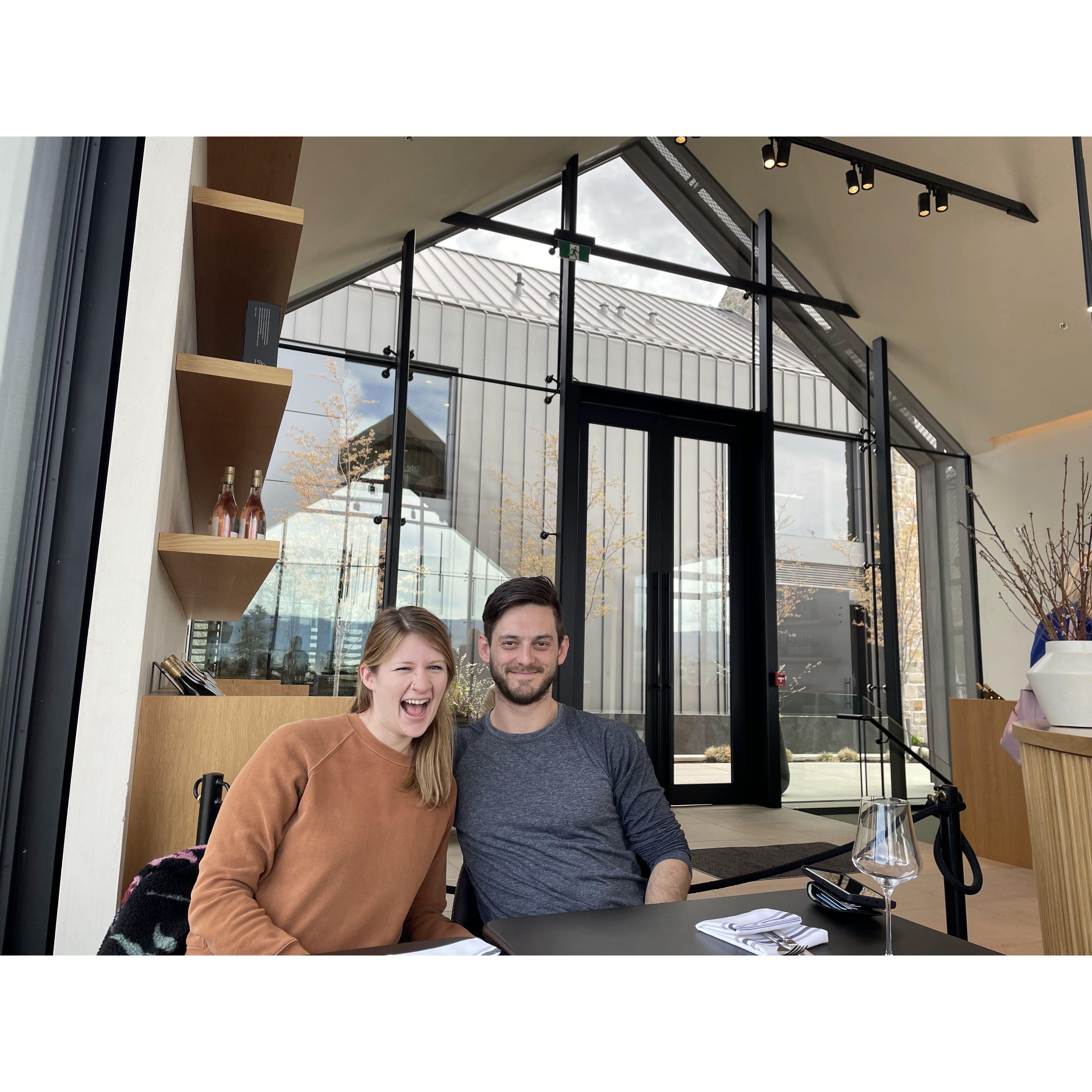 Wine tasting with Kelly! Kelowna, BC - April 2022.