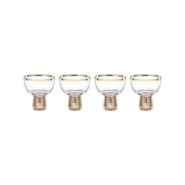 Lenox Tuscany Classics Gold Frost Coupes, Set Of 4