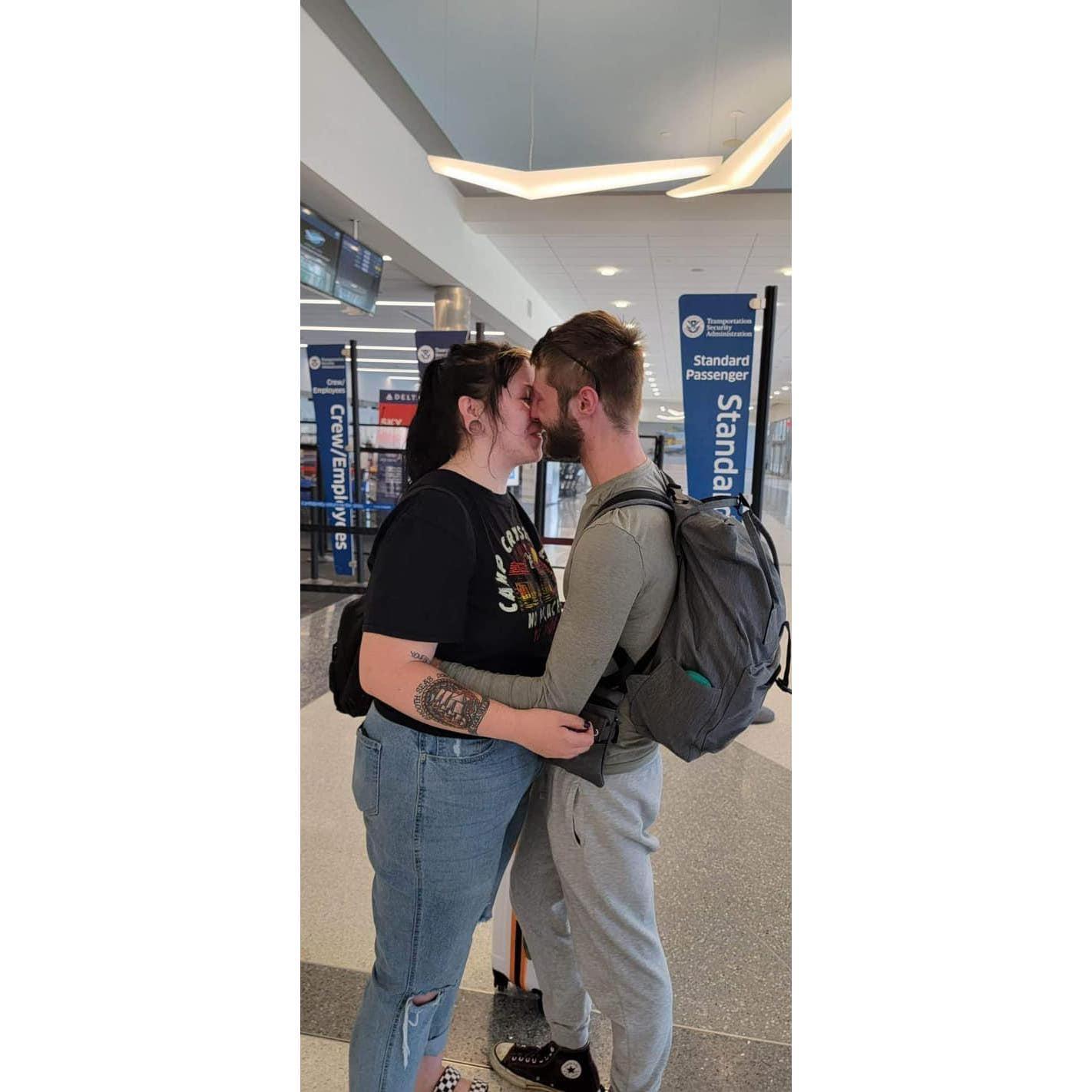 Our first "Goodbye"