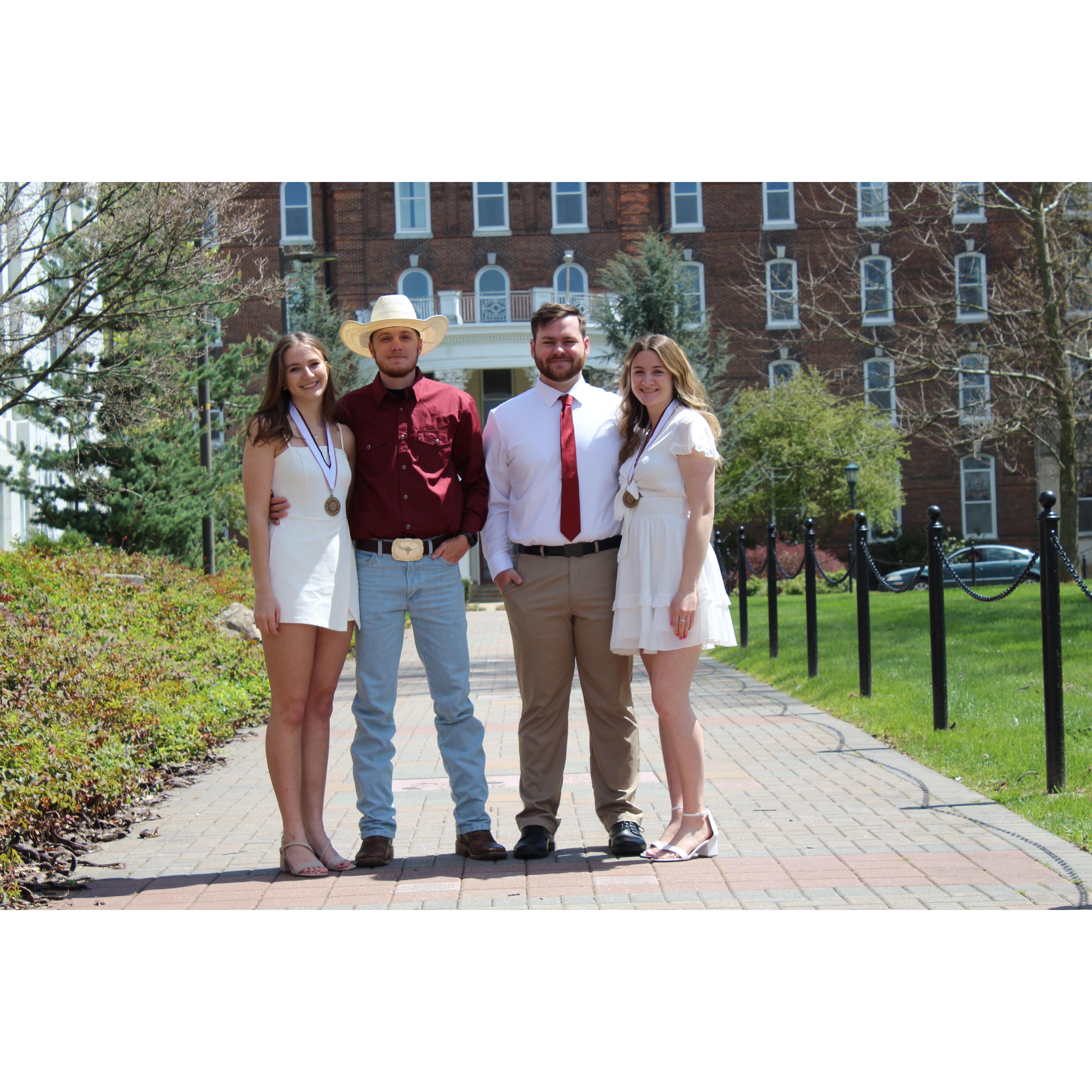 Celebrating accomplishments with friends!