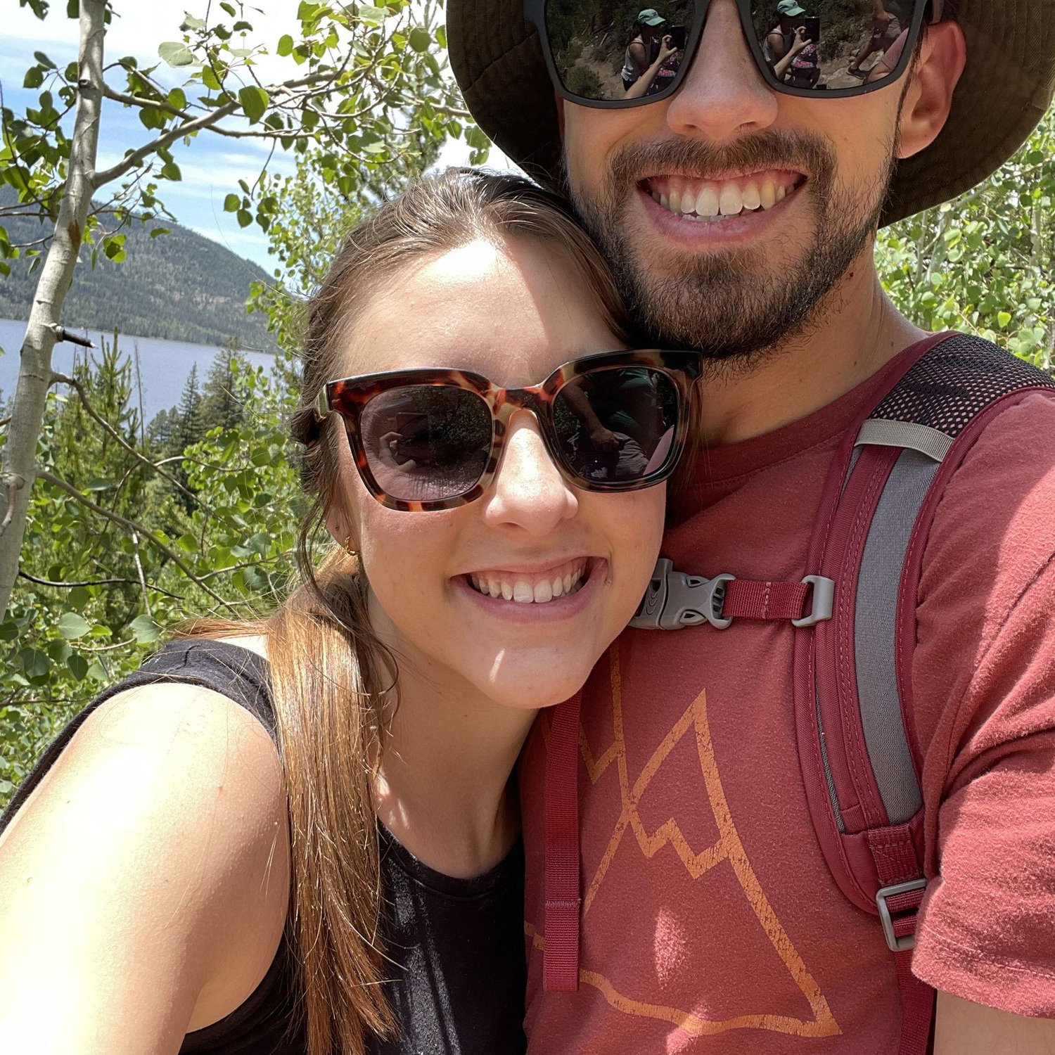 On a hike in Colorado.