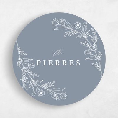 Dusty Blue Wedding Sticker - Seraphine