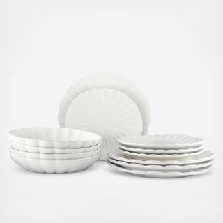 Lafayette 12-Piece Dinnerware Set with Pasta Bowl, Service for 4