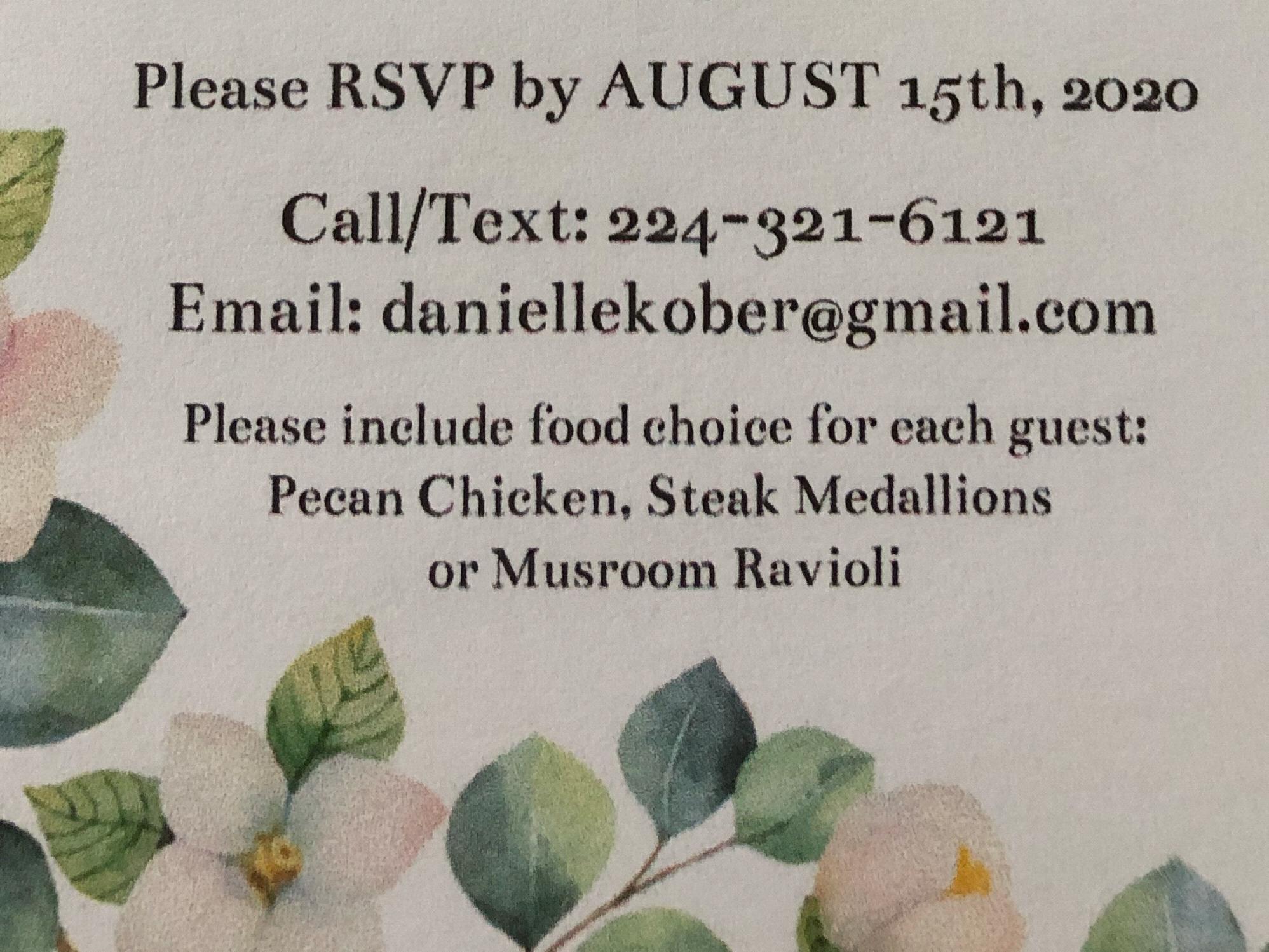 The Wedding Website of Danielle Kober and Jason Reyna