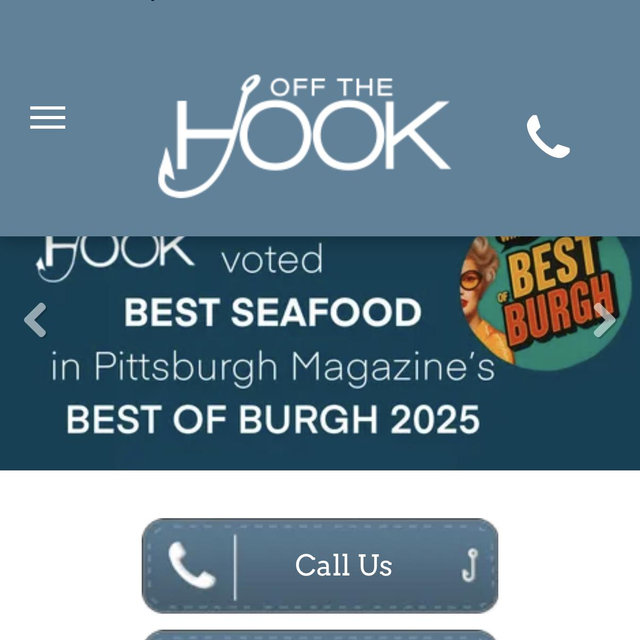 Off the Hook Gift Card Dinner for 2