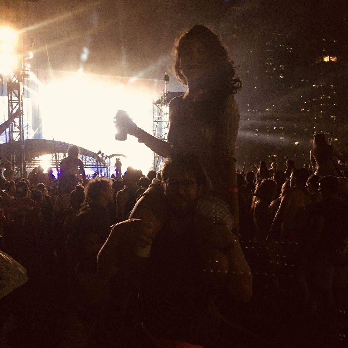 VIP at Lolla- we saw Twenty One Pilots and lost our minds it was so good.