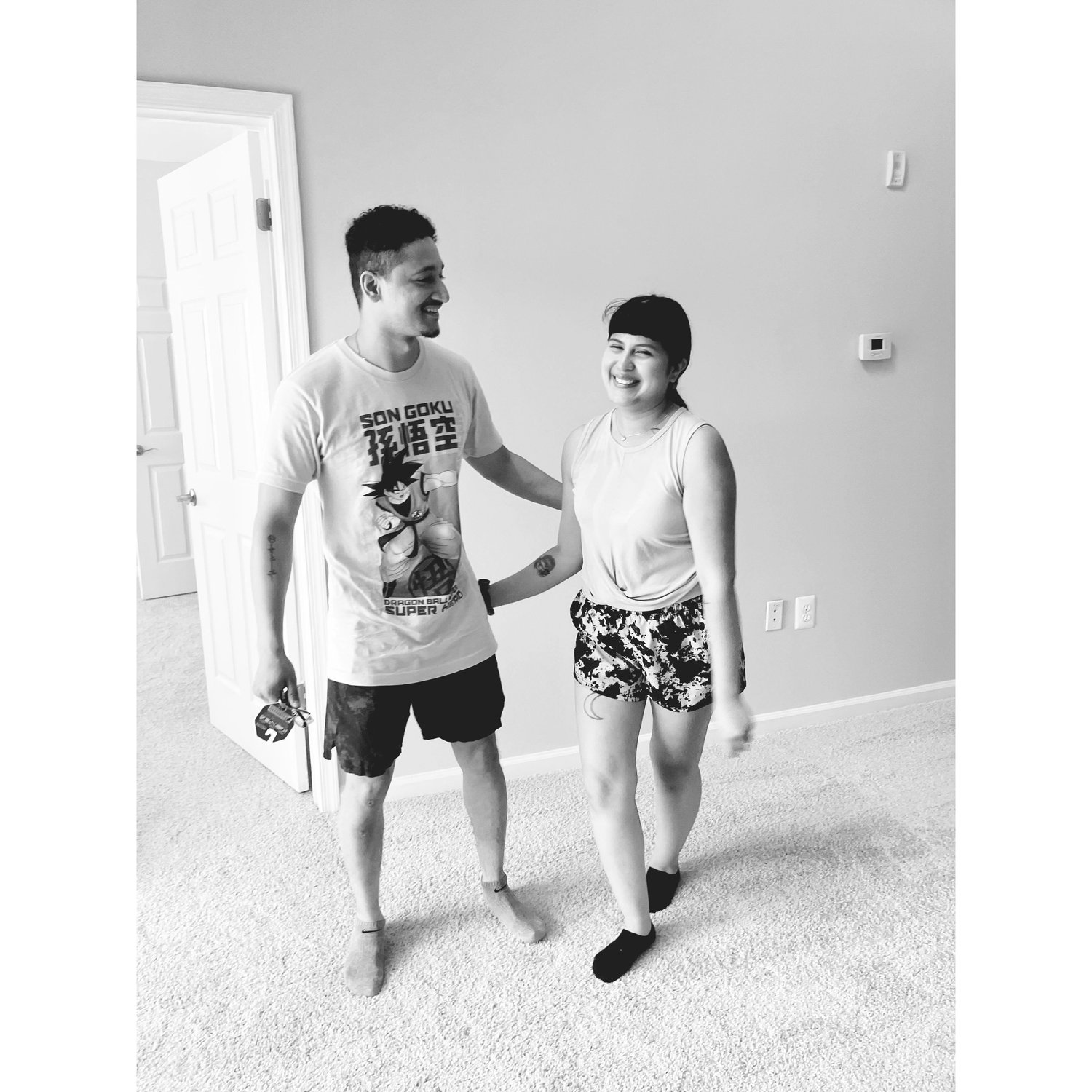 First day moving in together