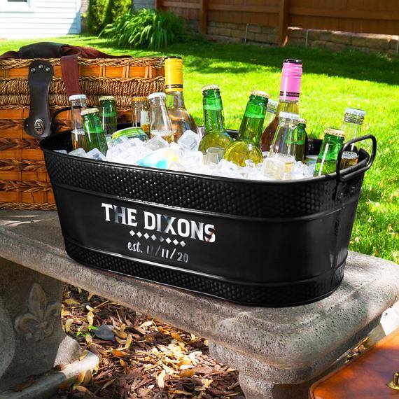 Personalized Ice Bucket Beverage Tub