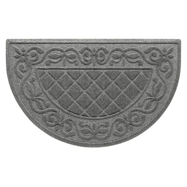 WaterHog® Tristan Half-Round Doormat - Go Ahead, Do Your Worst.
