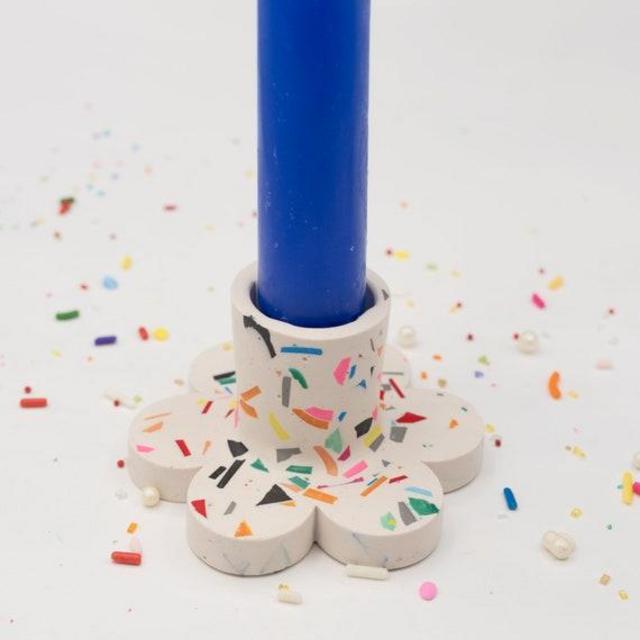 Confetti Taper Candle holders, set of 2