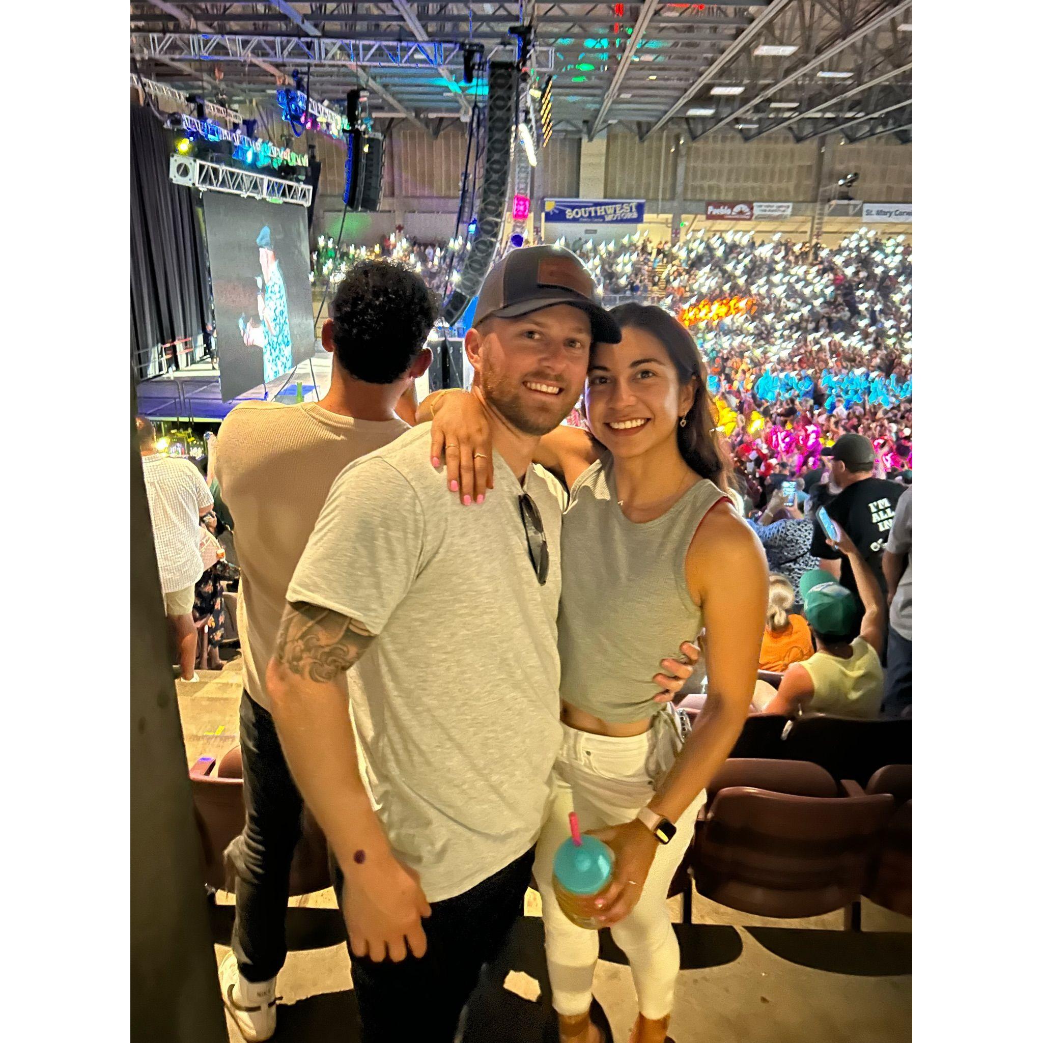 At Gabriel Iglesias' show.