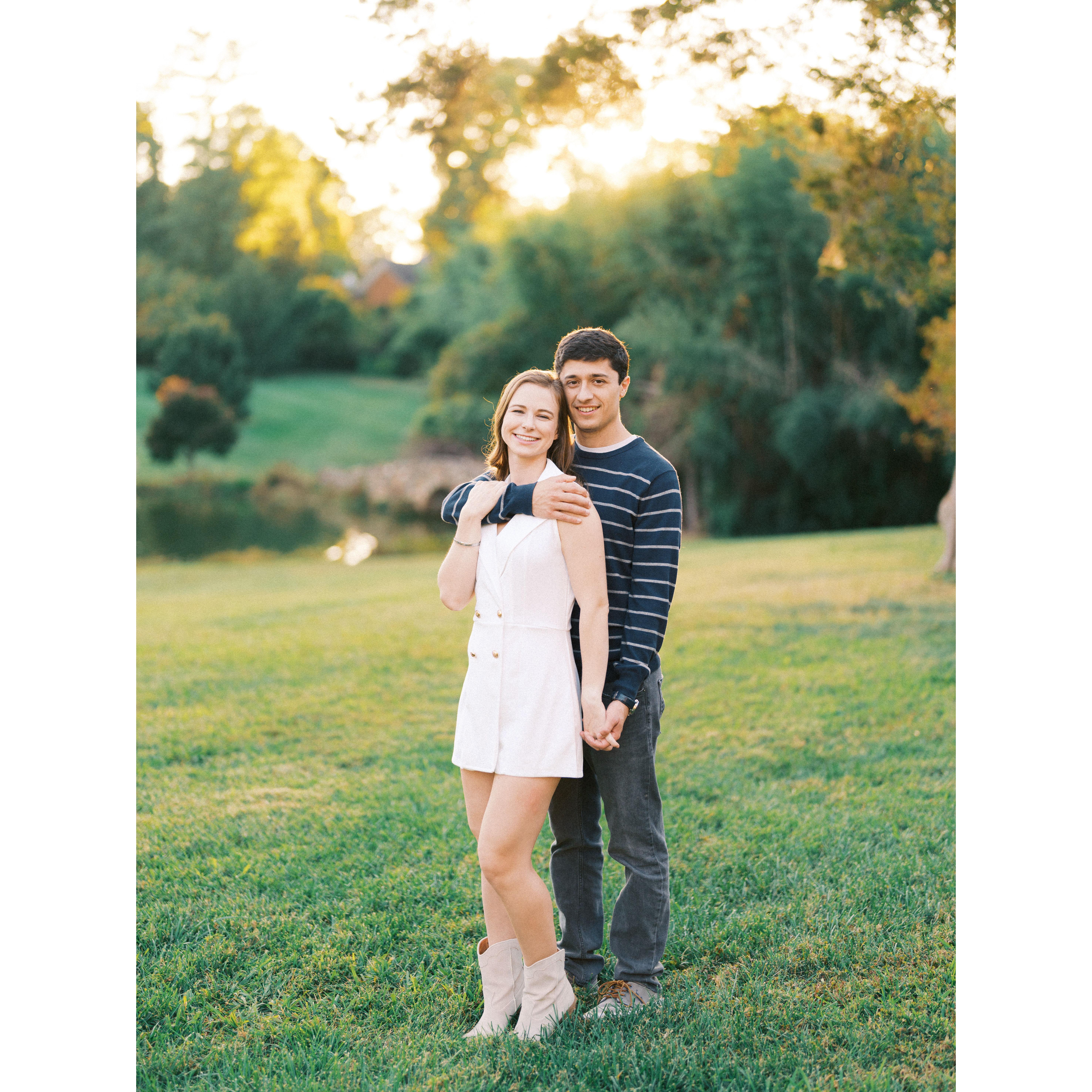 Our engagement photos at Graylyn by the fabulous David Howell