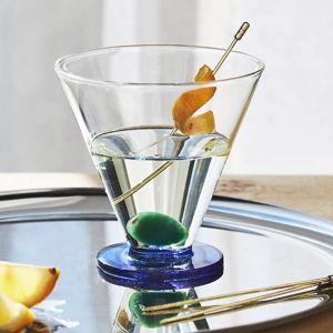 Garnish Stemless Martini Glass