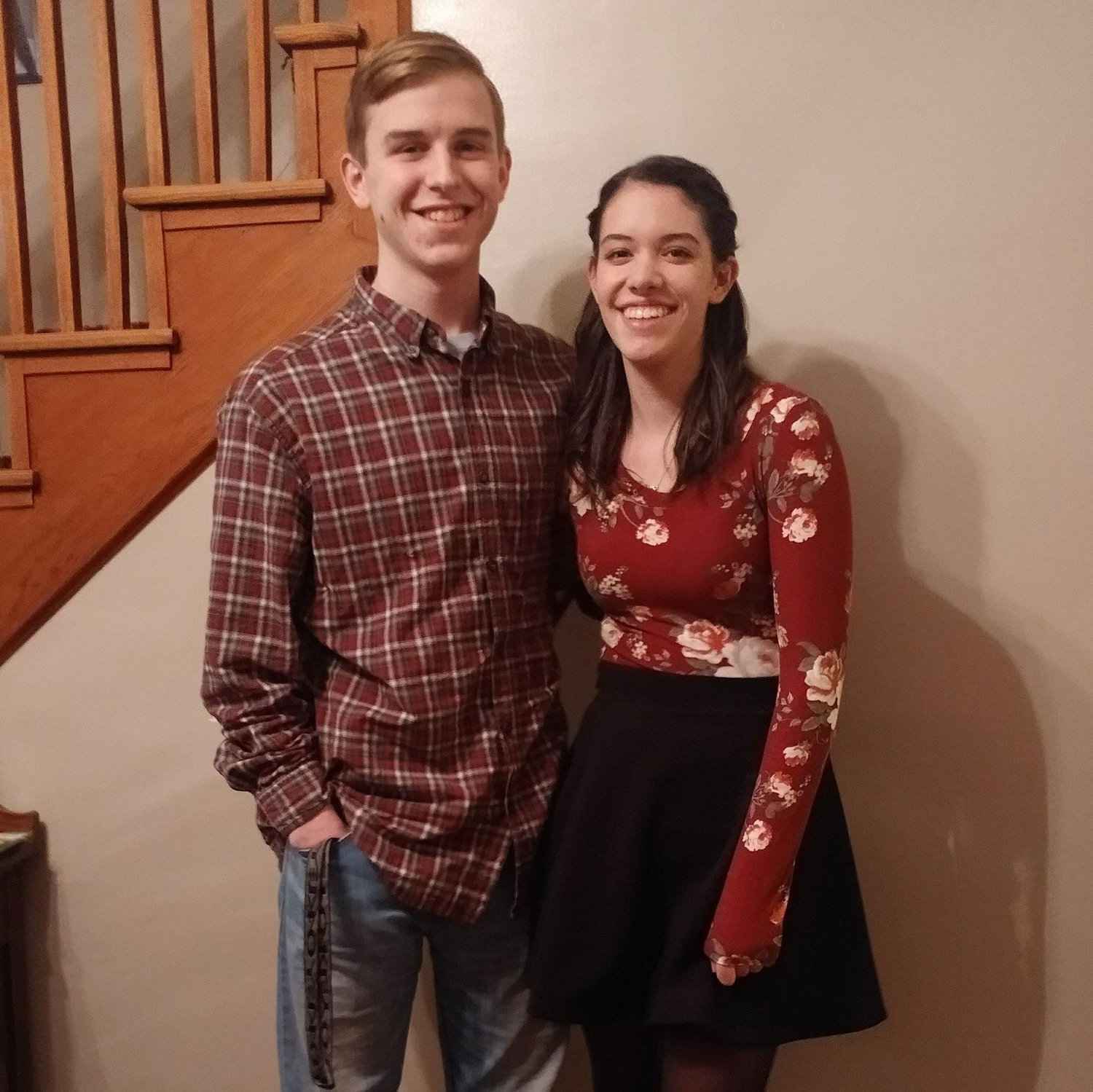 January 2018 - Before our early Valentine's day dinner and to celebrate Cayden's birthday before he left for Germany.