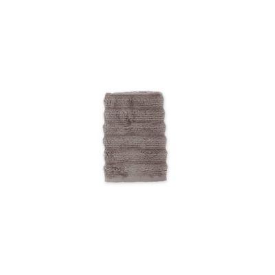 Turkish Ribbed Washcloth in Mica Grey