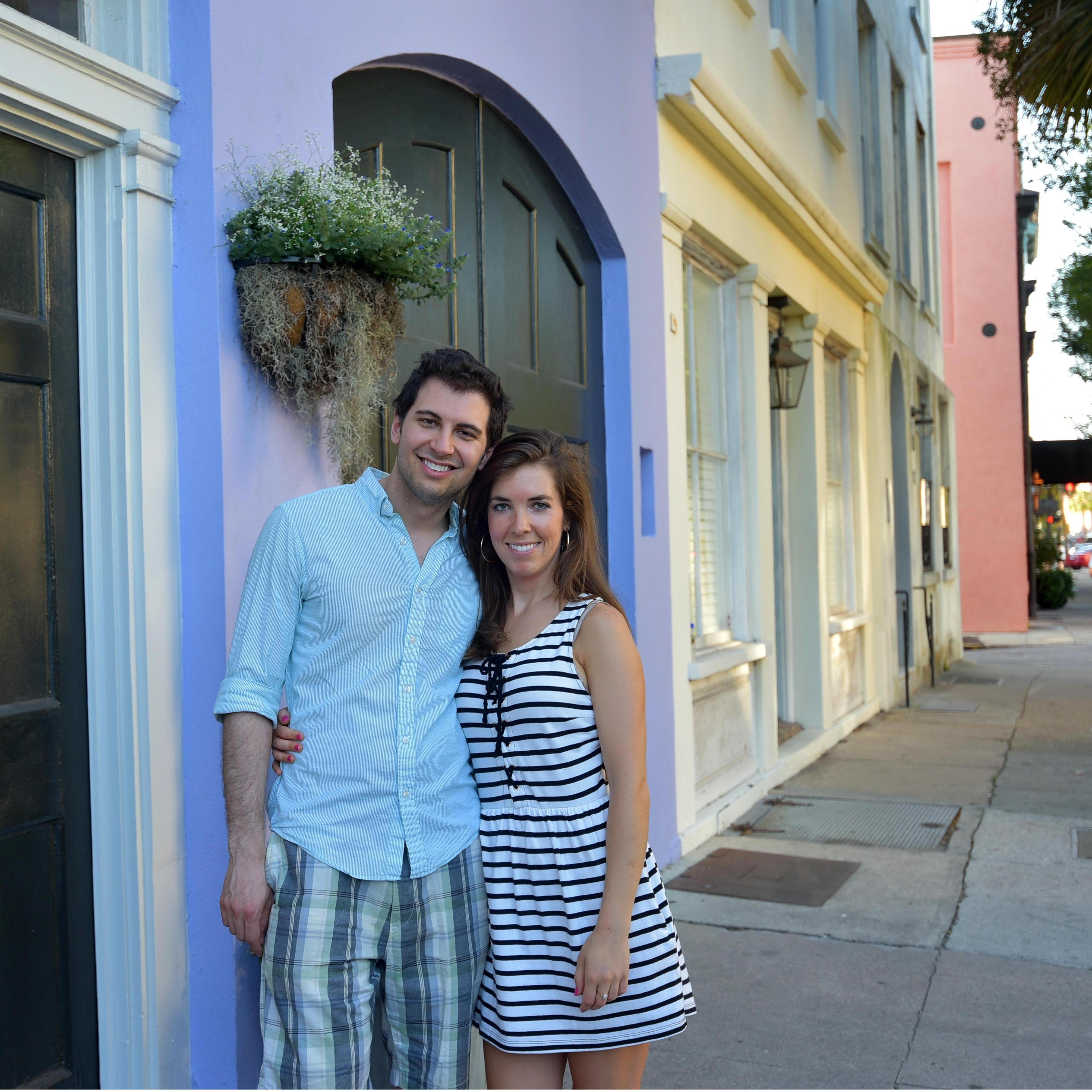 Our first weekend together! Michael flew down to visit Laura in Charleston during Memorial Day weekend. Laura gave Michael the grand tour of Charleston, including Rainbow Row! (May 27, 2017)