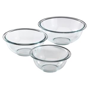 Pyrex Prepware 3-Piece Glass Mixing Bowl Set