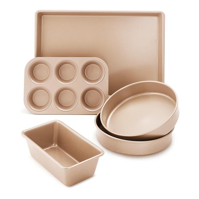 Martha Stewart Collection Nonstick Champagne 5-Pc. Bakeware Set, Created for Macy's