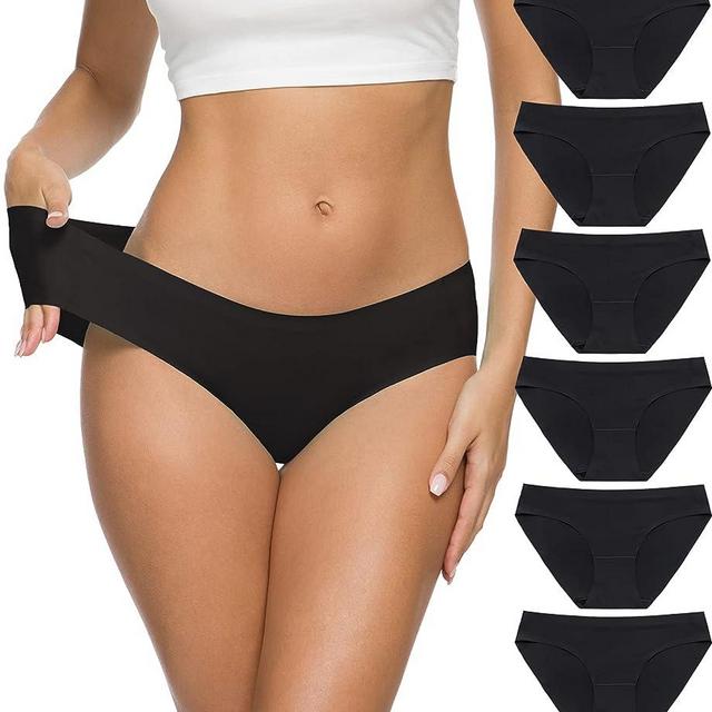 ALTHEANRAY Women’s Seamless Hipster Underwear No Show Panties Soft Stretch Bikini Underwears Multi-Pack