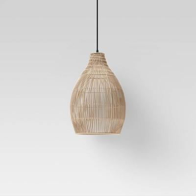 17&#34; LED Outdoor Solar Pendant Natural - Opalhouse&#8482;
