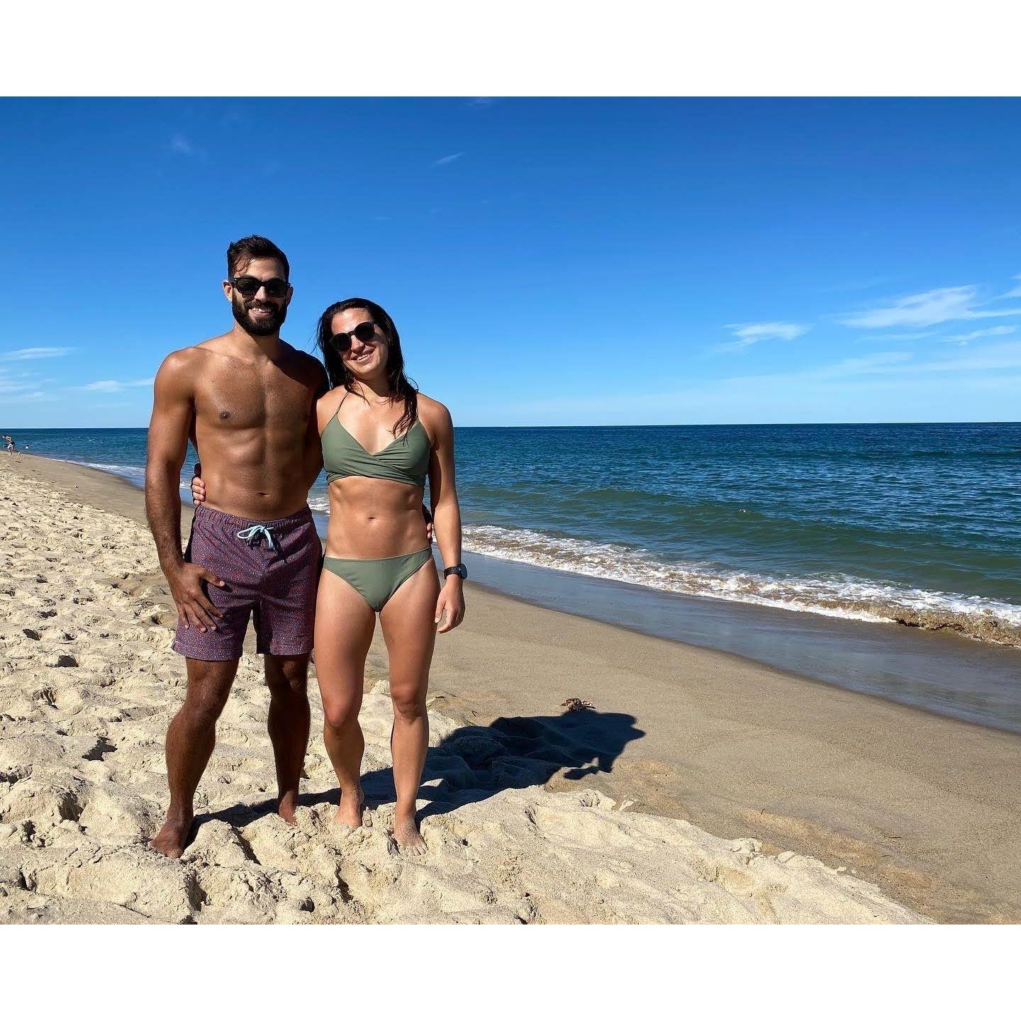 Whether it's the Jersey Shore or the Cape Cod National Seashore, we're beach people through and through!  Though no amount of sun will ever let Bridget beat Michael's tan. - 9.8.22