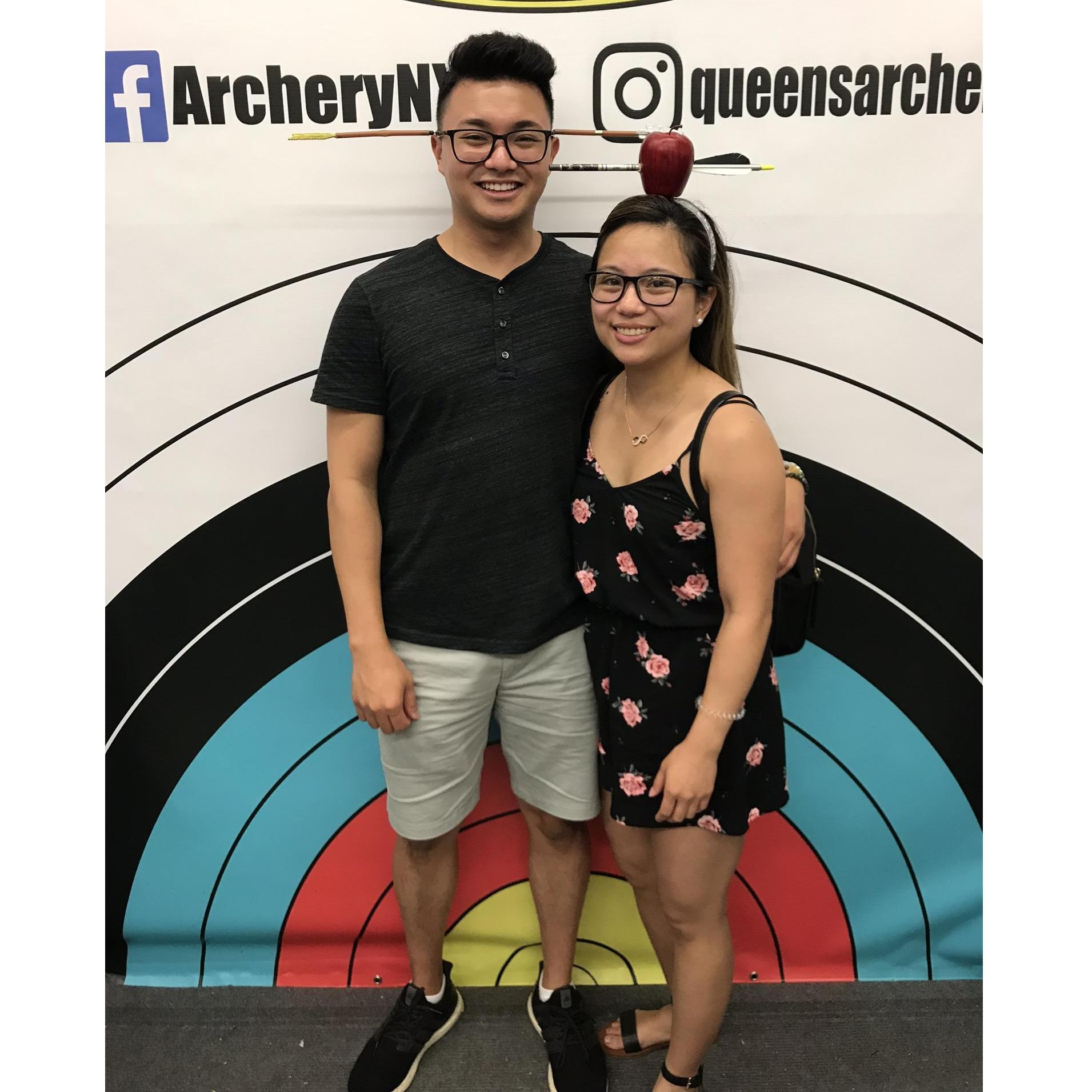 7/28/19 - Our first time trying archery!