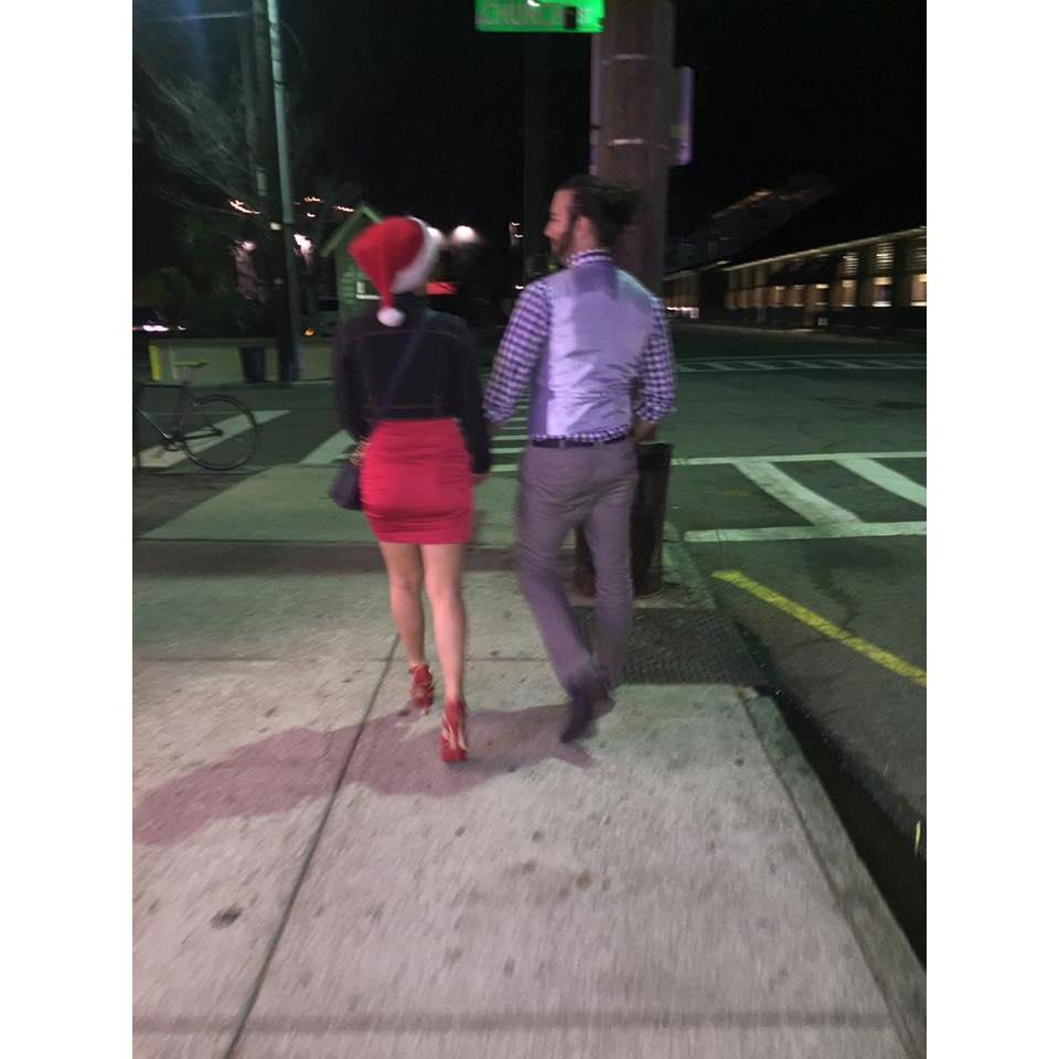 Our first Christmas in Charleston together. We spent Christmas Eve out on the town with our dear friend Lyndsey.