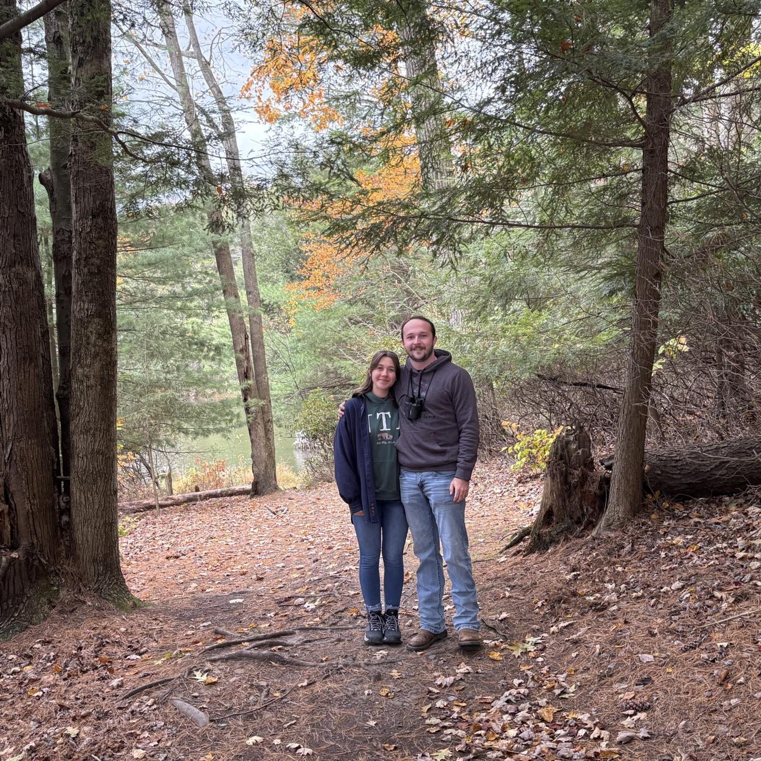 On our favorite trail at Hills Creek!!