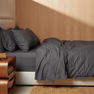 Percale Long-Staple Egyptian Cotton Duvet Cover