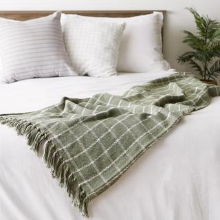 Checked Plaid Throw