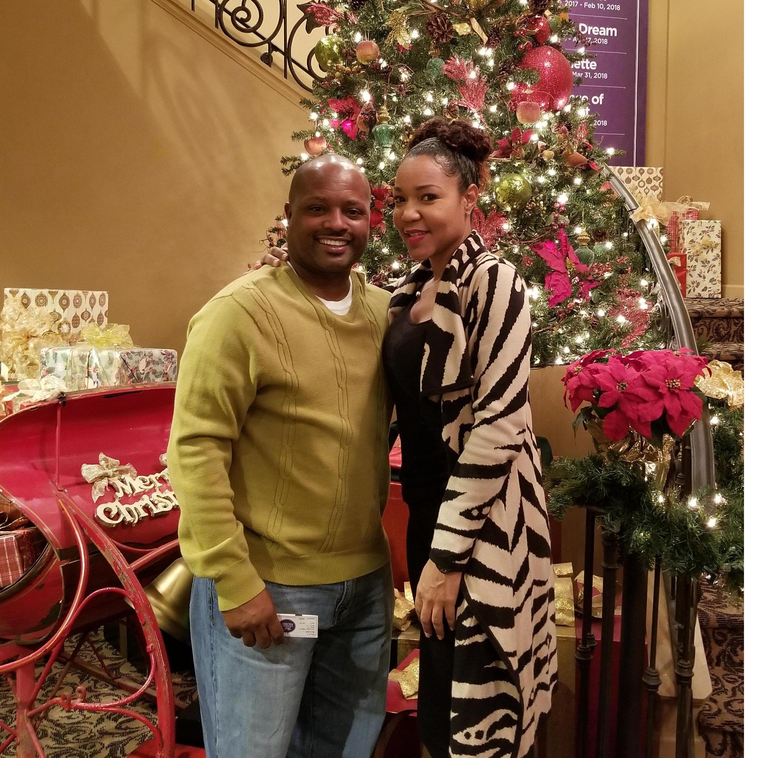 Date night......Seeing the play, "A Christmas Carol."