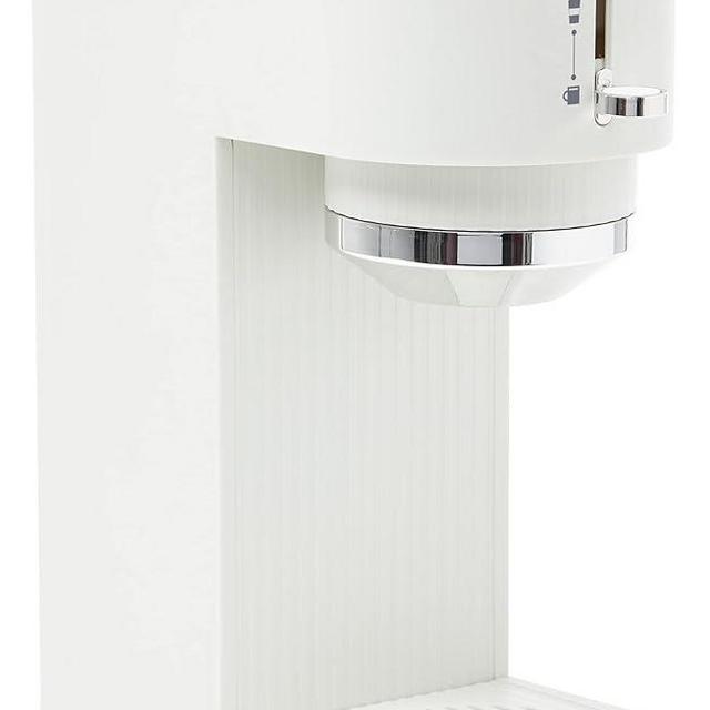 HADEN 75108 Single Serve Coffee Machine for Single Serve Pods and Ground Coffee in Ivory/Chrome