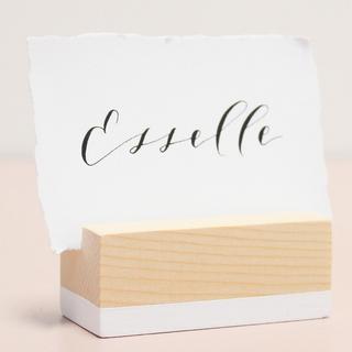 Cedar Rectangle Placecard Holder, Set of 6