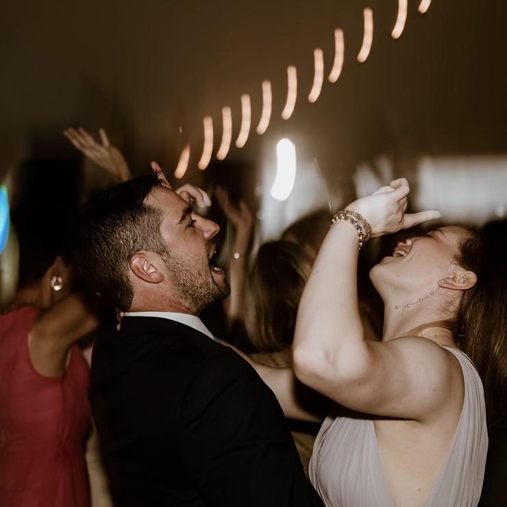 Singing and dancing at Maddy and Brian's wedding part 1