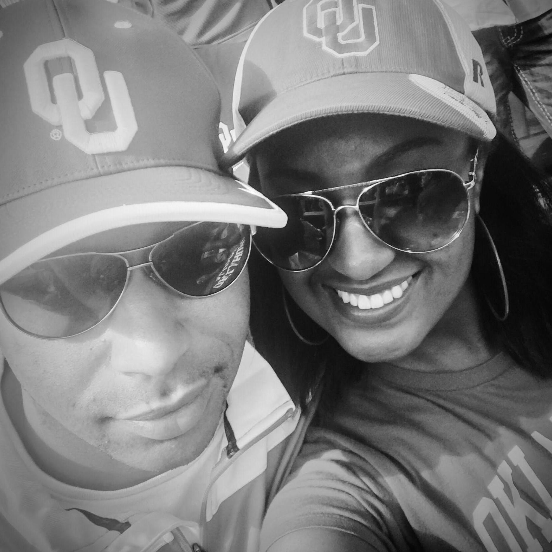 He will never admit it, but I’m slowly but surely turning him into an OU fan! #BoomerSooner ❤️