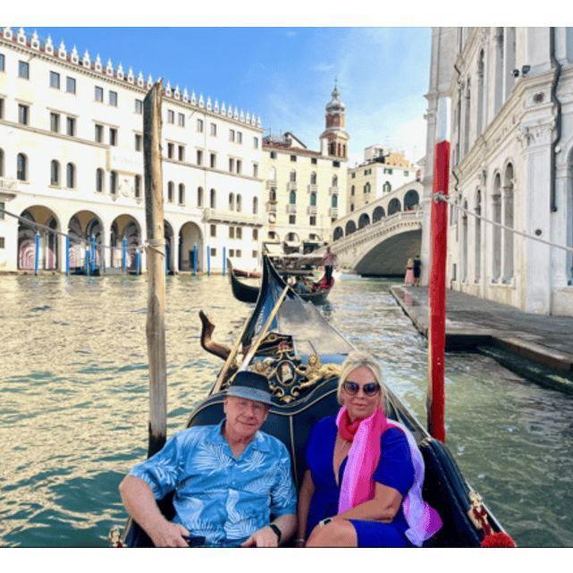 The Gondola Ride captured us like floating petals of love!